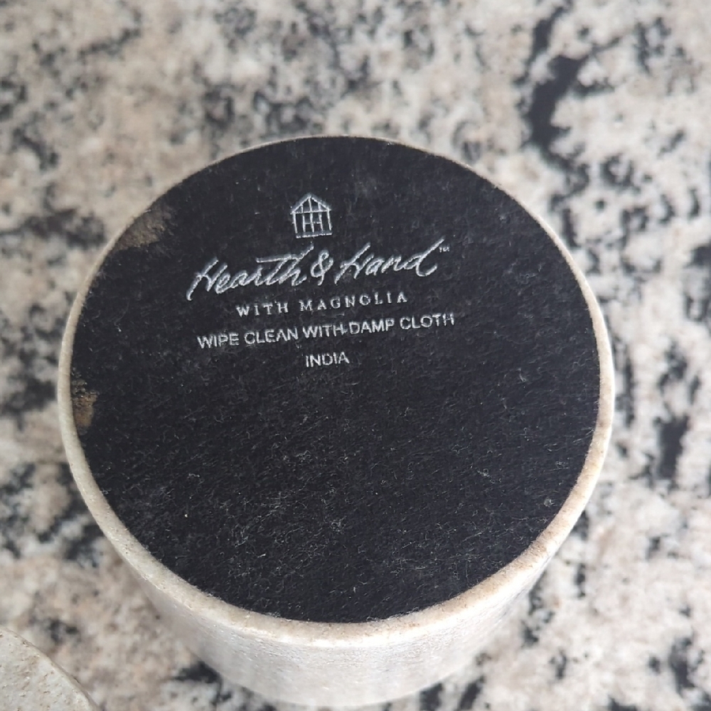 Hearth & Hand Stoneware Canister with Black Lid - Picture 4 of 4
